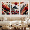 Abstract Mountain Wall Art Canvas Print – Vibrant Stylized by MyGreatCanvas | Canvas Wall Art Prints | Photo Prints & Wall Decor