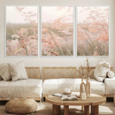 Pastel Grasses Wall Art Canvas Print – Framed Soft Meadow