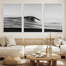 Black Wave Wall Art Canvas Print – Framed Abstract Surf by MyGreatCanvas | Canvas Wall Art Prints | Photo Prints & Wall Decor