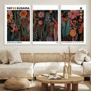 Modern Japanese Wall Art Canvas Print – Framed Abstract