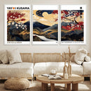 Modern Mount Fuji Wall Art Canvas Print – Framed Abstract