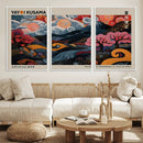 Modern Japanese Wall Art Canvas Print – Framed Contemporary
