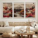 Modern Japanese Wall Art Canvas Print – Framed Abstract