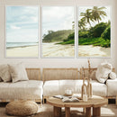Relaxing Beach Wall Art Canvas Print – Framed Ocean View