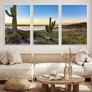 Saguaro Cactus Wall Art Canvas Print – Framed Desert Sunset by MyGreatCanvas | Canvas Wall Art Prints | Photo Prints & Wall Decor