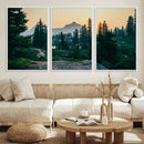 Mountain Wall Art Canvas Print – Framed Forest Serenity