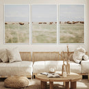 Bison Herd Wall Art Canvas Print – Framed Western Bison