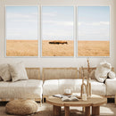 Bison Grassland Wall Art – Framed Minimal Nature Canvas by MyGreatCanvas | Canvas Wall Art Prints | Photo Prints & Wall Decor