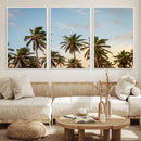 Palms Wall Art Canvas Print – Framed Tropical Coastal Nature