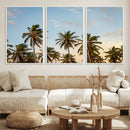 Palm Trees Wall Art Canvas Print – Framed Tropical Vibes