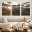 Snowy Peaks Wall Art Canvas Print – Rustic Mountain by MyGreatCanvas | Canvas Wall Art Prints | Photo Prints & Wall Decor