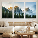 Wilderness Wall Art Canvas Print – Misty Forest Nature