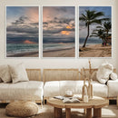 Tropical Storm Wall Art Canvas Print – Framed Moody Beach by MyGreatCanvas | Canvas Wall Art Prints | Photo Prints & Wall Decor