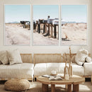 Desert Mailboxes Canvas Print – Framed Minimal Western by MyGreatCanvas | Canvas Wall Art Prints | Photo Prints & Wall Decor