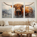 Scottish Highland Wall Art Canvas Print, Framed Longhorn Art by MyGreatCanvas | Canvas Wall Art Prints | Photo Prints & Wall Decor