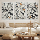 Wild Horse Stampede Wall Art Canvas Print – Monochrome by MyGreatCanvas | Canvas Wall Art Prints | Photo Prints & Wall Decor