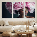 Black Beauty Petal Crown Wall Art Canvas Print – Floral by MyGreatCanvas | Canvas Wall Art Prints | Photo Prints & Wall Decor
