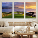Pebble Beach Golf Wall Art Canvas Print – Iconic Coastal by MyGreatCanvas | Canvas Wall Art Prints | Photo Prints & Wall Decor