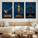 Lady Justice Wall Art Canvas Print – Elegant Gold Legal by MyGreatCanvas | Canvas Wall Art Prints | Photo Prints & Wall Decor