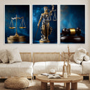Lady Justice Wall Art Canvas Print – Elegant Gold Legal by MyGreatCanvas | Canvas Wall Art Prints | Photo Prints & Wall Decor