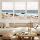 Coastal Ocean View Wall Art Canvas Print – Serene Rocky by MyGreatCanvas | Canvas Wall Art Prints | Photo Prints & Wall Decor