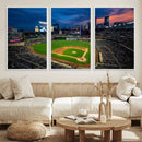 Target Field Wall Art Canvas Print – Baseball Stadium Scene, by MyGreatCanvas | Canvas Wall Art Prints | Photo Prints & Wall Decor