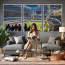 Chicago Dome Stadium Wall Art Canvas Print – Framed Modern