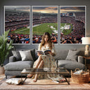 Chicago Bears Soldiers Field Wall Art Canvas Print – Framed
