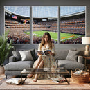 Chicago Bears Soldiers Field Wall Art Canvas Print – Framed