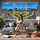 Wrigley Field Baseball Stadium Canvas Wall Art – Packed