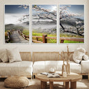 Sakura Cherry Blossom Pathway Canvas Wall Art – Tranquil