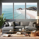 Aerial Beach Wall Art Canvas Print, Coastal Ocean Waves and by MyGreatCanvas | Canvas Wall Art Prints | Photo Prints & Wall Decor