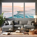 Sunset Surfing Wall Art Canvas Print, Ocean Wave Surfer with by MyGreatCanvas | Canvas Wall Art Prints | Photo Prints & Wall Decor