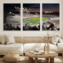Epic Night Football Stadium Wall Art Canvas Print, Fireworks by MyGreatCanvas | Canvas Wall Art Prints | Photo Prints & Wall Decor