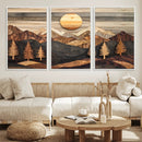 Wood Mountain Wall Art Canvas Print – Layered Forest and by MyGreatCanvas | Canvas Wall Art Prints | Photo Prints & Wall Decor