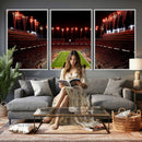 Tennessee Neyland Stadium Wall Art, Sports Arena Canvas