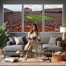 Jordan-Hare Stadium Wall Art Canvas Print, College Sports