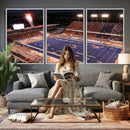 Boise State Broncos Albertsons Stadium Wall Art Canvas Print