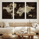 World Map Wall Art Canvas Print – Framed Travel Map Wall Art by MyGreatCanvas | Canvas Wall Art Prints | Photo Prints & Wall Decor