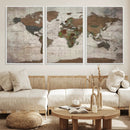 World Map Canvas Print – Framed Detailed Map of the World by MyGreatCanvas | Canvas Wall Art Prints | Photo Prints & Wall Decor