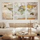 Personalized World Map Canvas Print – Colorful Watercolor by MyGreatCanvas | Canvas Wall Art Prints | Photo Prints & Wall Decor