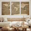World Map Wall Art Canvas Print, Framed Map Art Picture by MyGreatCanvas | Canvas Wall Art Prints | Photo Prints & Wall Decor