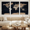 Grunge Wall Art World Map Canvas Print by MyGreatCanvas | Canvas Wall Art Prints | Photo Prints & Wall Decor