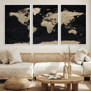 World Map Wall Art Print – Detailed Map of the World Wall by MyGreatCanvas | Canvas Wall Art Prints | Photo Prints & Wall Decor