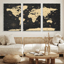 World Map Canvas Print – Detailed Map of the World Wall Art by MyGreatCanvas | Canvas Wall Art Prints | Photo Prints & Wall Decor