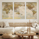 World Map Canvas Print – Detailed Map of the World Wall Art by MyGreatCanvas | Canvas Wall Art Prints | Photo Prints & Wall Decor