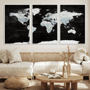 World Map Canvas Print – Framed Push Pin Wall Art, Color by MyGreatCanvas | Canvas Wall Art Prints | Photo Prints & Wall Decor