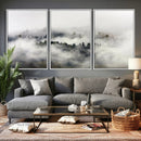 Foggy Forest Wall Art Canvas Print, Misty Pine Tree by MyGreatCanvas | Canvas Wall Art Prints | Photo Prints & Wall Decor