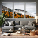 Autumn Forest Wall Art Canvas Print, Foggy Mountain by MyGreatCanvas | Canvas Wall Art Prints | Photo Prints & Wall Decor