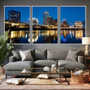 Austin Skyline Wall Art Canvas Print, Austin Downtown Night by MyGreatCanvas | Canvas Wall Art Prints | Photo Prints & Wall Decor